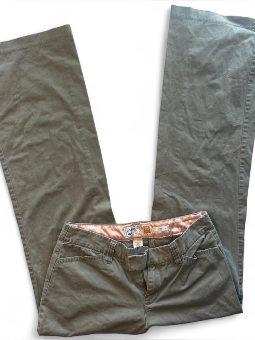 Y2K low rise Old Navy khaki olive green jeans size 2